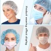 Smilco 100 Piezas Paquete Gorros Desechables Blancos Redecilla Pelo Pulgadas