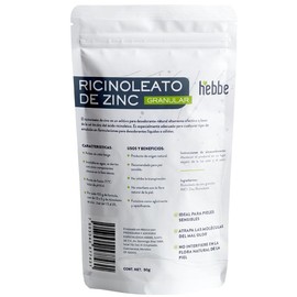 Hebbe - Ricinoleato de Zinc Desodorante Natural para Emulsiones, 50 g