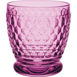 Villeroy & Boch Boston Berry Crystal Double Old-Fashioned Glass, Set of 4, Made in Germany