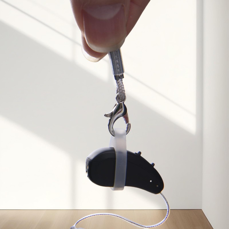 2 Set Binaural Black Hearing Aids Clip for Adults Seniors