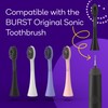 BURST Genuine Replacement Heads for Original Sonic Electric Toothbrush (Black/3