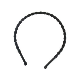 VINGTAINE HK-292-BK- Hair Headband Twist Velour Thin Simple Hair Accessories, Adult Casual