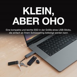 Seagate Ultra Compact 1TB SSD External 1000MB/s, USB 3.1 Type C, Data Rescue Service, Dark Blue, (STMX1000400)