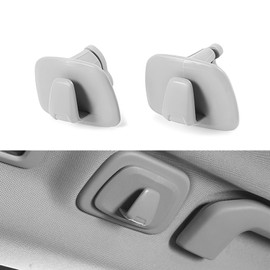 SLIMI 2 PCS Car Clothes Hooks, Locking Design Swivel Mounted Hooks, Multifunctional Roof Clothes Storage Accessory, Compatible with Volvo XC60 XC40 XC90 V90 S90 (Grey)