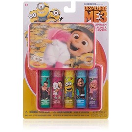 Despicable Me 5 Piece Townley Girl 3 Super Sparkly Lip Gloss Set for Girls