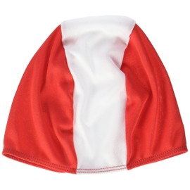 Beco Fabric Swim Cap Swimming Cap, Unisex, Textil-Schwimmhaube, red/white, One Size