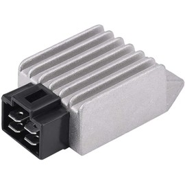 CYTGOUPER Universal Rectifier 12 V, Voltage Regulator 12 V Moped, 4-Pin Voltage Regulator for GY6 Engines 50cc to 110cc, Regulator for Scooters, Moped, ATV and Go-Karts