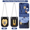 BTHRORO 7Pcs Police Accessories Kids, Police Hat and Handcuffs Police
