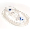 VENSALUD | Infusion Set | Gravity Endovenous Infusion Equipment Transparent Drip Chamber View Drip | For liquid application | Latex free | Without DEHP | 1.80 mts | 25 pieces