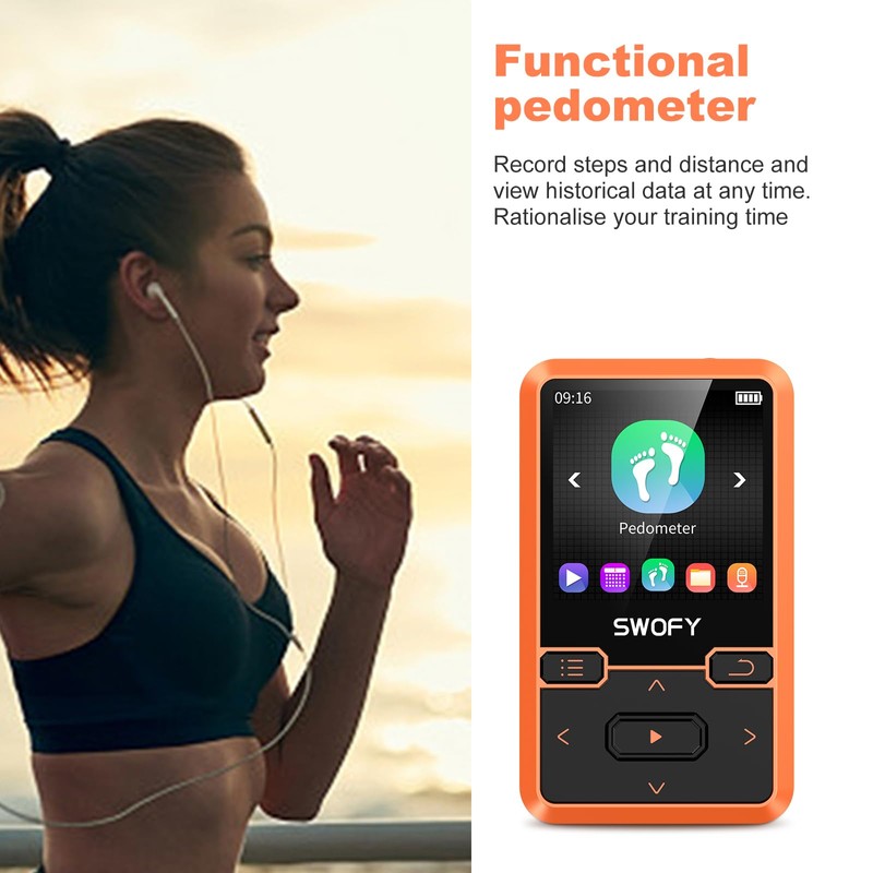 Clip MP3 Player with Bluetooth 5.0, 32GB Children's MP3 Player