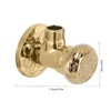 Angle Stop Valve Gold Antique Full Copper Carving Thicken Cold
