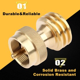 Mtsooning Adapter Konverter 1 LB Propan Gas Grill Adapter Konverter Einweg Flasche Zylinder Gewinde für BBQ Grill Propan Baum