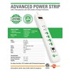 MegaLight 7 Outlet Advanced Power Strip APS-7-600 Conserves Energy! Saves