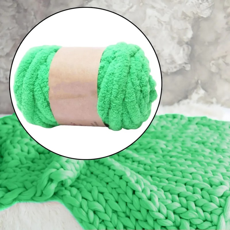 Thick Chunky Yarn Weight Yarn Soft Giant Wool Yarn Green