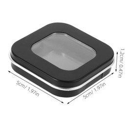 Ipetboom 2pcs Magnetic Eyeshadow Box Storage Travel Mini Toiletry Case for Cosmetics Makeup Powder Container