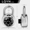 Combination Lock, LQYN Standard Dial Combination Lock, Pack of 1;