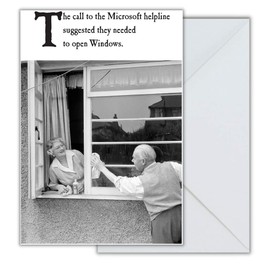 Emotional Rescue Funny Birthday Card, Birthday Card Funny, Windows, Greetings Cards,Multi,170 x 120 mm