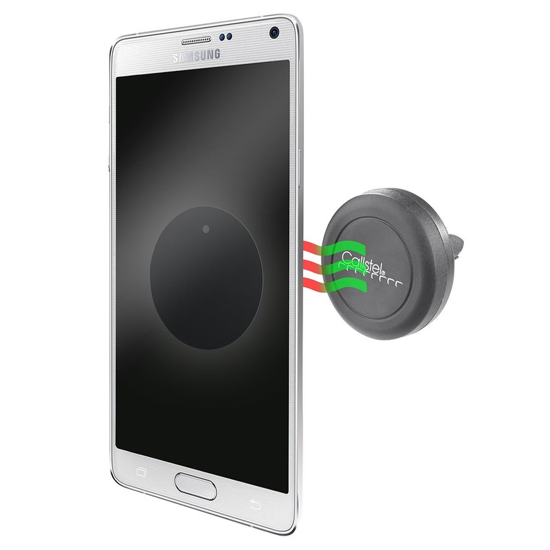 Callstel Handyhalterung Magnet: Mini-Kfz-Smartphone-Halterung für Lüftungsgitter, Halte-Magnet (Handyhalterung Auto Magnet,
