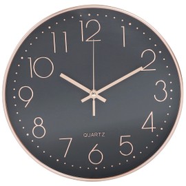 matakoko315 Wall Clock, Simple Design, For Indoor Rooms, Continuous Second Hand, Sweep Type, Analog, Circular, 3 Types, Living Room, Children's Room, Dining, Office, Black, Red, Black, White, Pink,