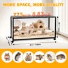 ALLOYNIX Hamster Cage - 360° Panoramic Large-Space Guinea Pig Cages