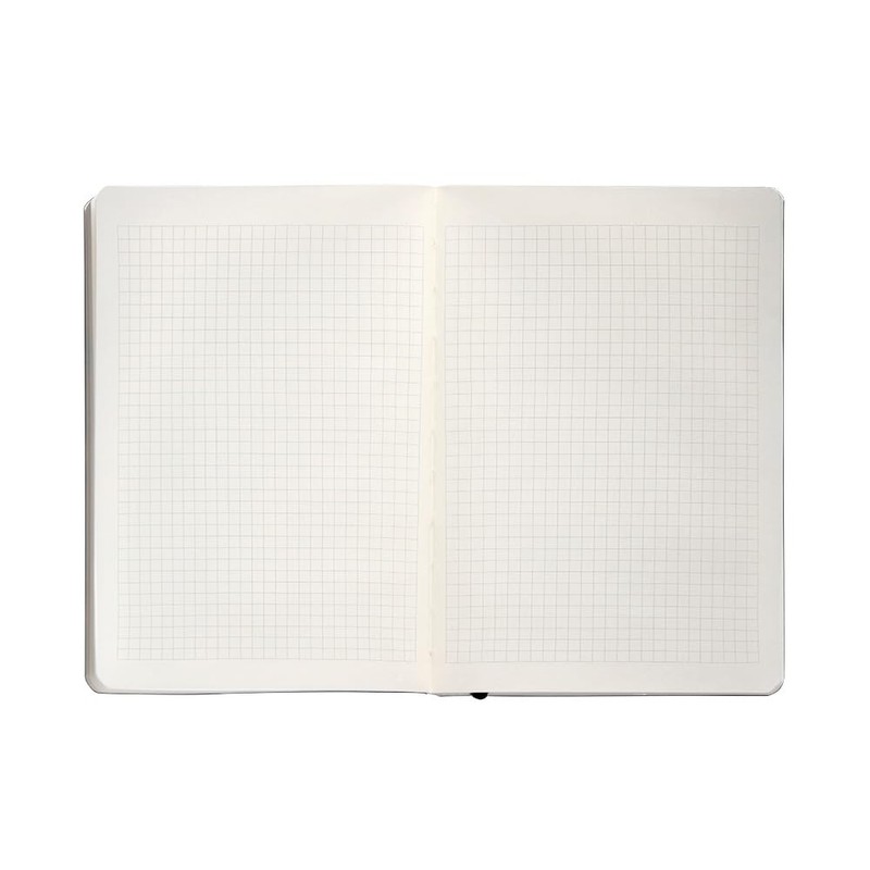 Antartik Notebook with elastic band, soft cover, A5 sheets, squared,