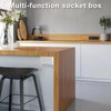 Compact Under Cabinet Distribution Box with Ground Fault Protection,Durable Stainless
