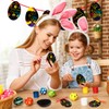 VEYLIN 30 Pieces Easter Scratch Art Egg Decorations, Easter Scratch