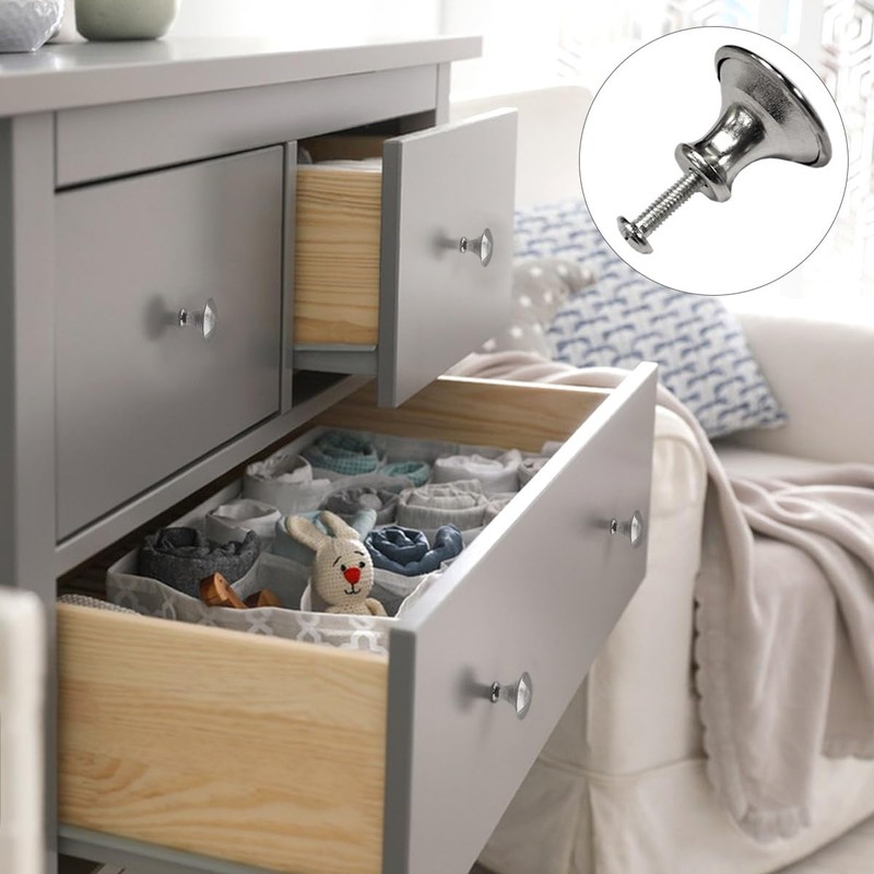 klahh 10Pcs Cabinet Knobs Cupboard Handles Knobs Round with 10