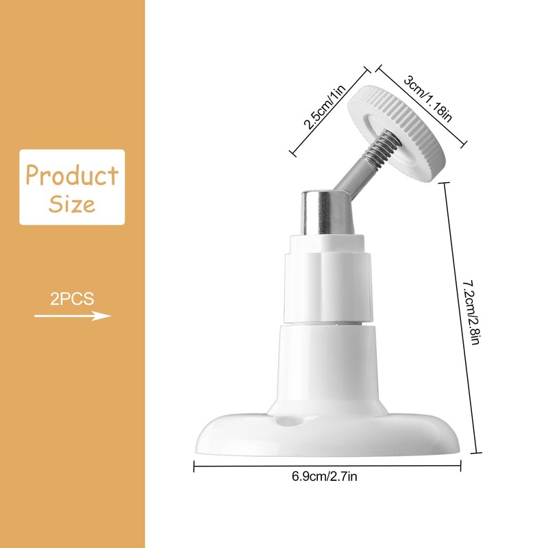 Rumyve Security Camera Bracket,2pcs Ring Pendants,360 Adjustable Security Camera Mounting