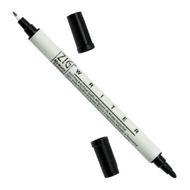 Kuretake ZIG Memory System Twin Marker, Writer, No.10, Pure Black (MS-6600-010)