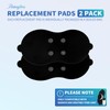 Heating TENS Unit Replacement Pads, 2 Pack Reusable Wireless TENS