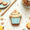 Unbranded Mini Cupcake Muffin 2'' Cookie Cutter Metal Coffee Shop