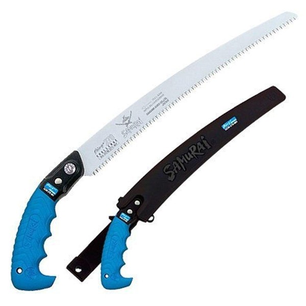 Samurai GCM-240-MH Patented Curved Blade Saw Replacement Blade (with Sheath), Challenge, Medium Teeth, 9.4 inches (240 mm).