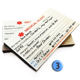 My Identity Doctor - 3 Medical Alert ID Magnets