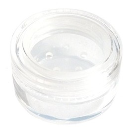 5mL Clear Thick Wall Empty Small Plastic Sifter JAR for Makeup/Balm/Glitter (3 Sifter Jars)