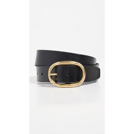 Madewell Women's Oval Buckle Belt, True Black, S