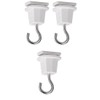 Toshiba Lightech NDR8543 Hanging Hooks for Lighting Rails, White, Set of 3