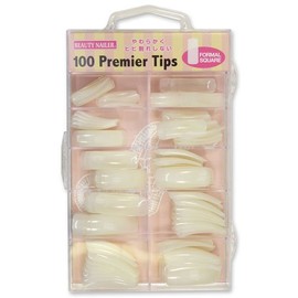 byu-texi-neira- Nail puremiatippusu fo-marusukuea Assorted Clear Pt – 6 N 100P