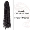 NISEYO NU Long Pre-looped Butterfly Locs Crochet Hair 30 Inch