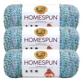 (3 Pack) Lion Brand Yarn Homespun Yarn, Windsor