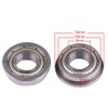 10PCS Miniature Flanged Ball Bearings,Double Shielded Bearing,8MM ID,16MM OD,5MM Thickness,18MM