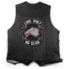 Lone Wolf - No Club XXL Sew-On Badge / Iron-On