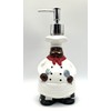 ACK Hand Painted Ceramic Happy Chef Collection Refillable Soap Dispenser,