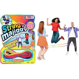 Fun a Ton Long Elastic Chinese Jump Rope for Kids (1 Ankle Skipping Rope). PE Equipment for Elementary School & Playground. Kids Exercise & Outdoor Game. Bulk Clearance Items. F-733-1