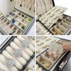2 Layers PU Leather Jewelry Box Jewelry Organizer Box for