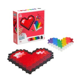 Plus-Plus 3911 Hearts Heart 9603911 Ingenious Construction Toy, Puzzle, Creative Building Blocks, 250 Pieces