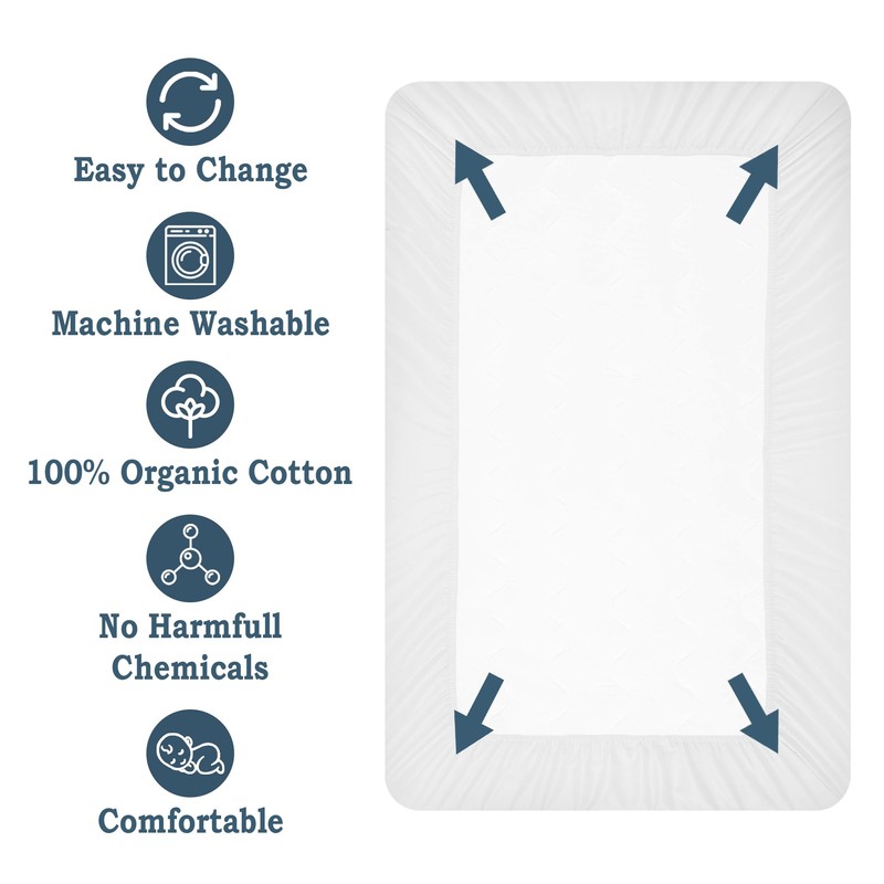 Lilly Belly CloudSoft 100% Organic Cotton Fitted Crib Sheets |