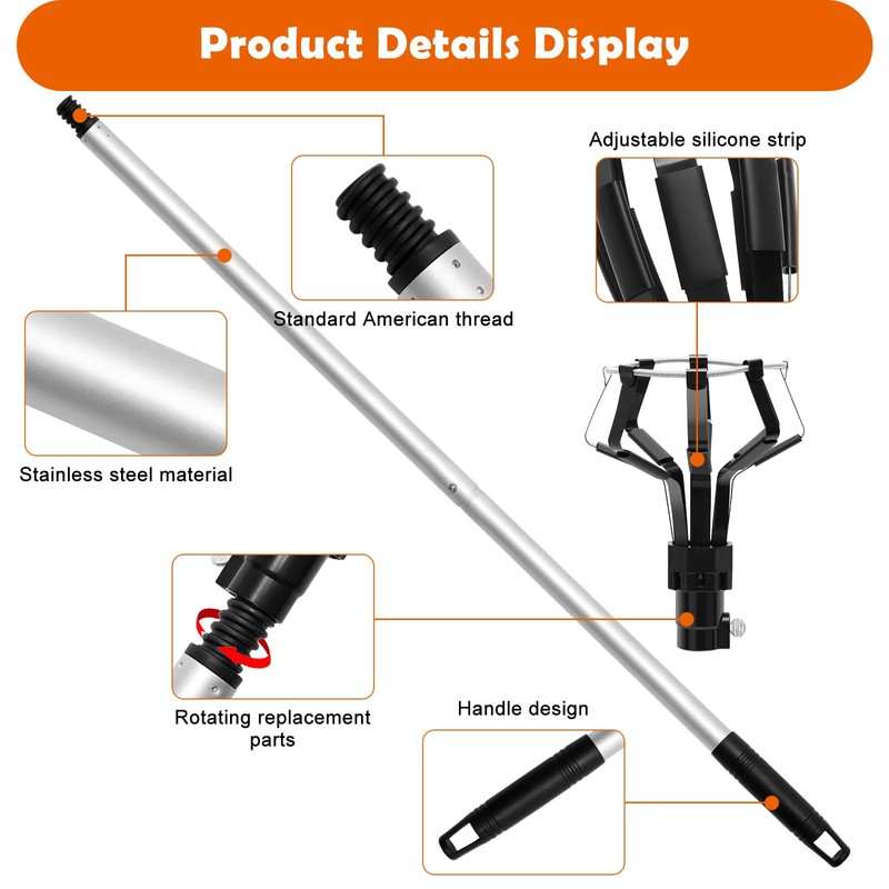 Zhaoyao 12 FT High Ceiling Light Bulb Changer with Pole,