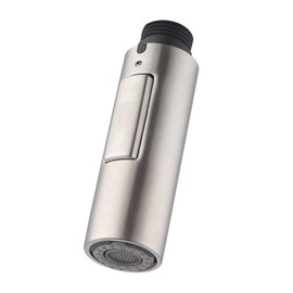 7Trees G1/2 Replacement Part for Bathroom Kitchen Faucet Pull-Out Spray Head Water Nozzle, 0.8 inch Connector(MALE) (Stainless Steel Body)