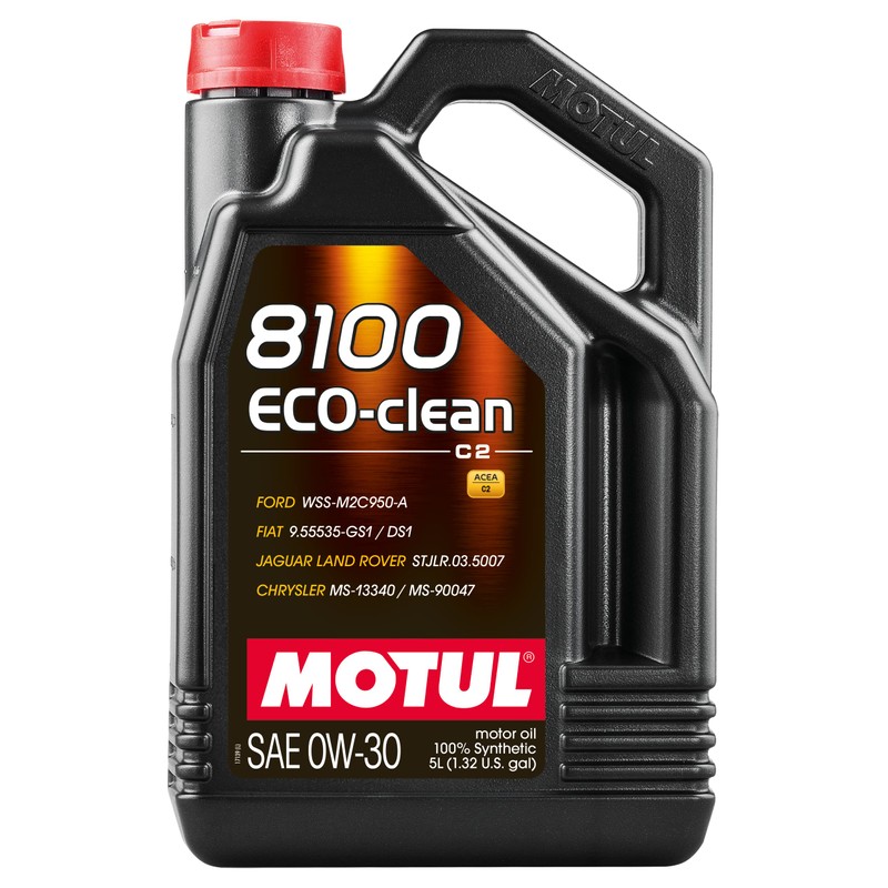 Motul 102889 8100 ECO-Clean 0W-30 Motor Oil 100% Synthetic Fuel